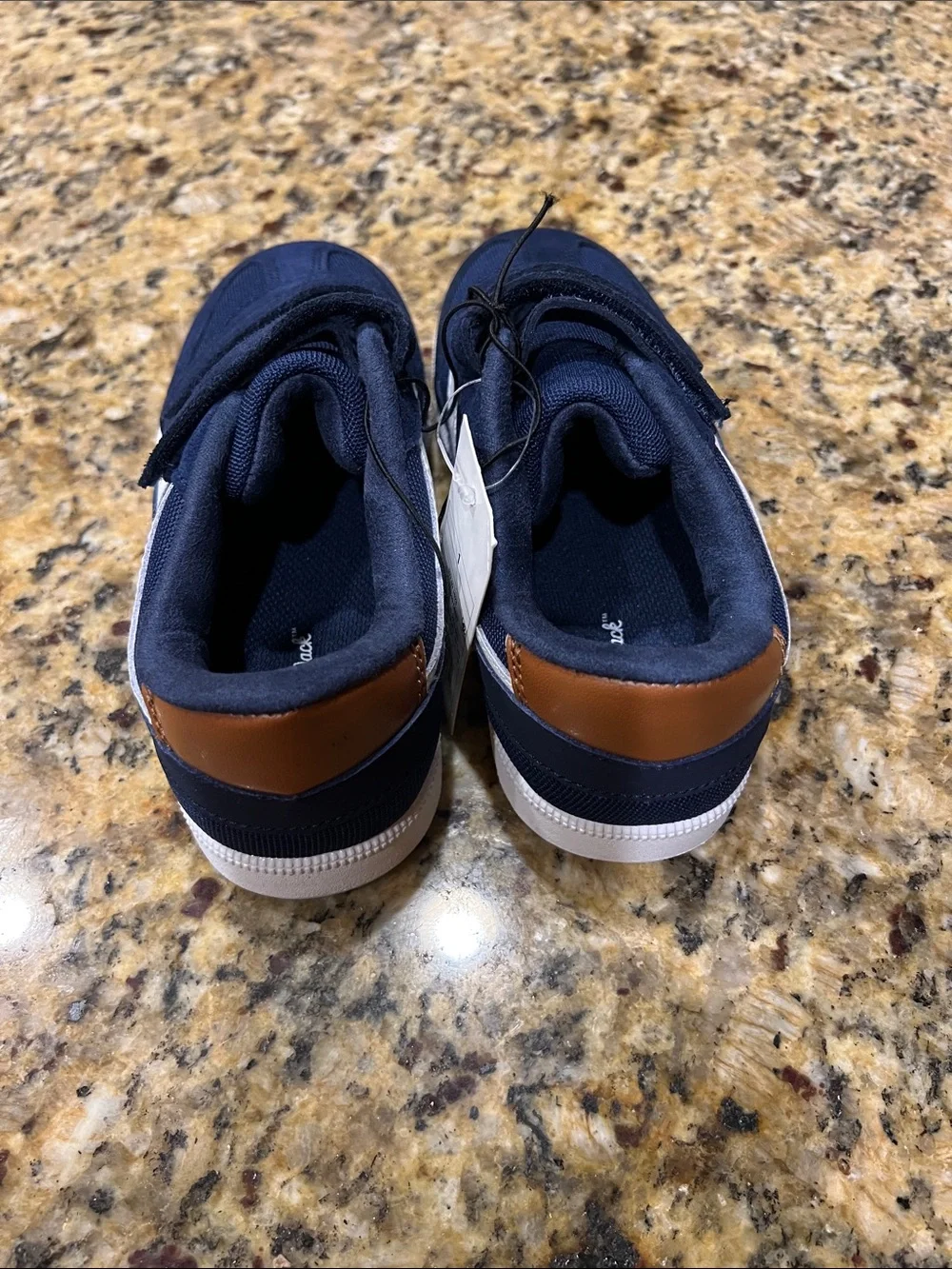 Cat & Jack Navy Velcro Kids Sneakers - Picture 3 of 9
